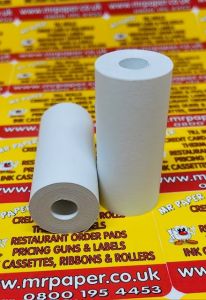 57mm x 25mm Coreless Credit Card PDQ Rolls Thermal Till Receipt Paper Rolls