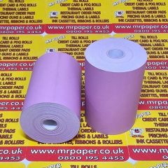 57mm x 40mm Thermal Receipt Paper Till Rolls Pink