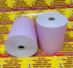 80mm x 80mm Thermal Receipt Printer Paper Till Rolls Pink