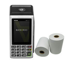 Buckaroo Buck Fixed Credit Card Machine PDQ Rolls Thermal Receipt Paper Till Rolls