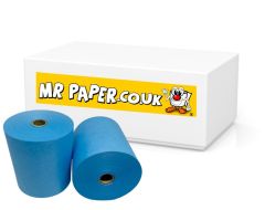 Drystream Laundry Rolls Dry Cleaning Rolls Wet Strength Receipt Rolls Blue 76mm x 76mm