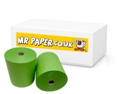 Drystream Laundry Rolls Dry Cleaning Rolls Wet Strength Receipt Rolls Green 76mm x 76mm