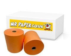 Drystream Laundry Rolls Dry Cleaning Rolls Wet Strength Receipt Rolls Orange 76mm x 76mm