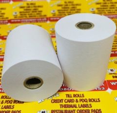 57mm x 50mm Single Ply Non-Thermal Paper Till Roll
