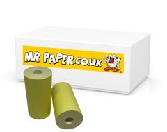 57mm x 30mm Thermal PDQ Receipt Paper Card Machine Till Rolls Yellow