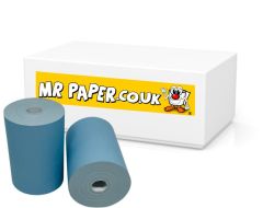 57mm x 40mm PDQ Rolls Thermal Card Machine Receipt Paper Till Rolls Blue