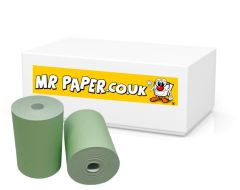 57mm x 40mm Thermal Receipt Paper Till Rolls Green