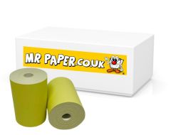 57mm x 40mm Thermal Receipt Paper Till Rolls Yellow