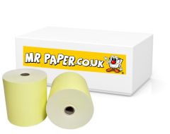80mm x 80mm Thermal Receipt Printer Paper Till Rolls Yellow
